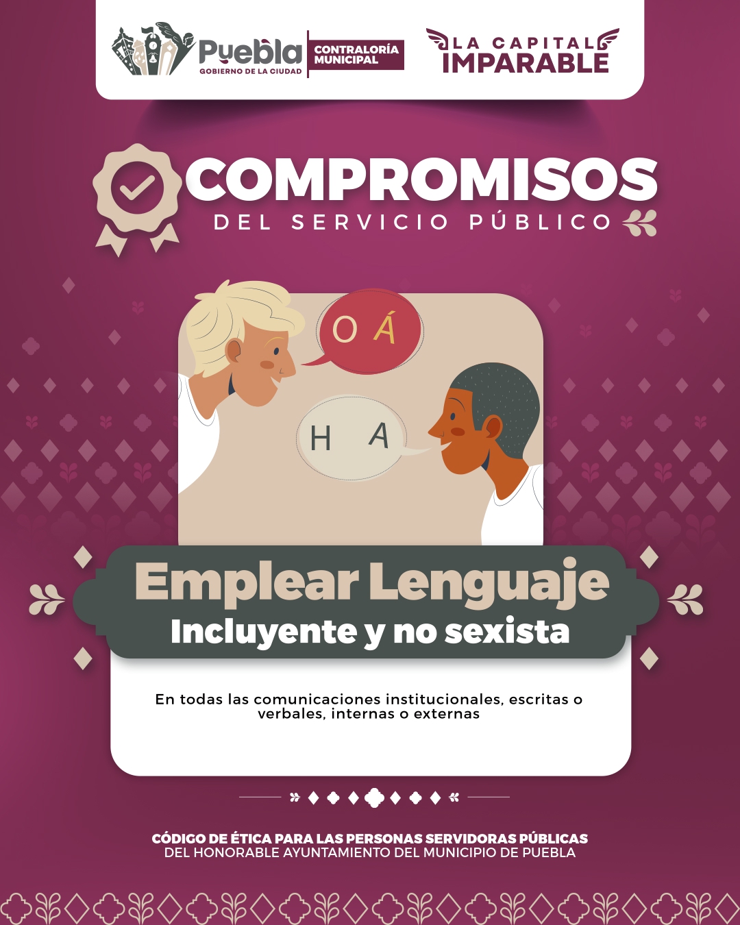 Emplear Lenguaje Incluyente y no sexista