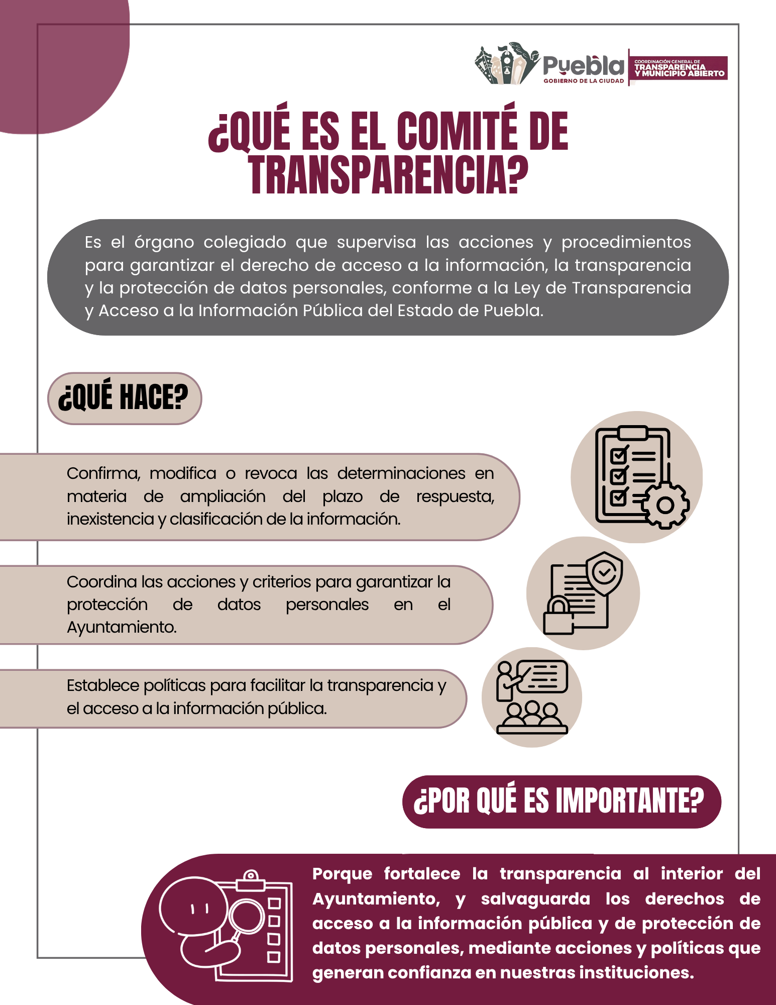 ¿Qué es el comité de Transparencia?