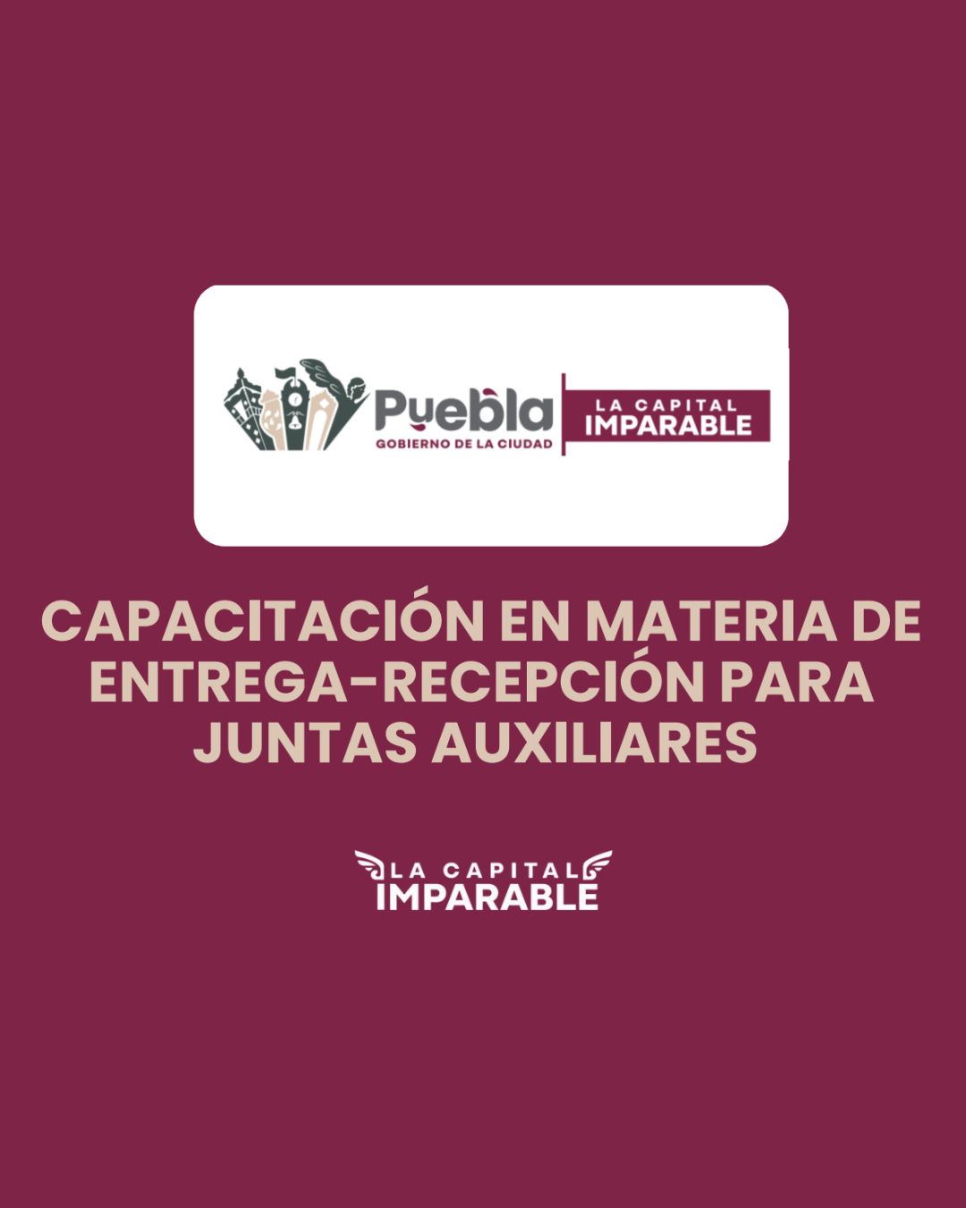 Capacitación en Materia de Entrega Recepción para Juntas Auxiliares