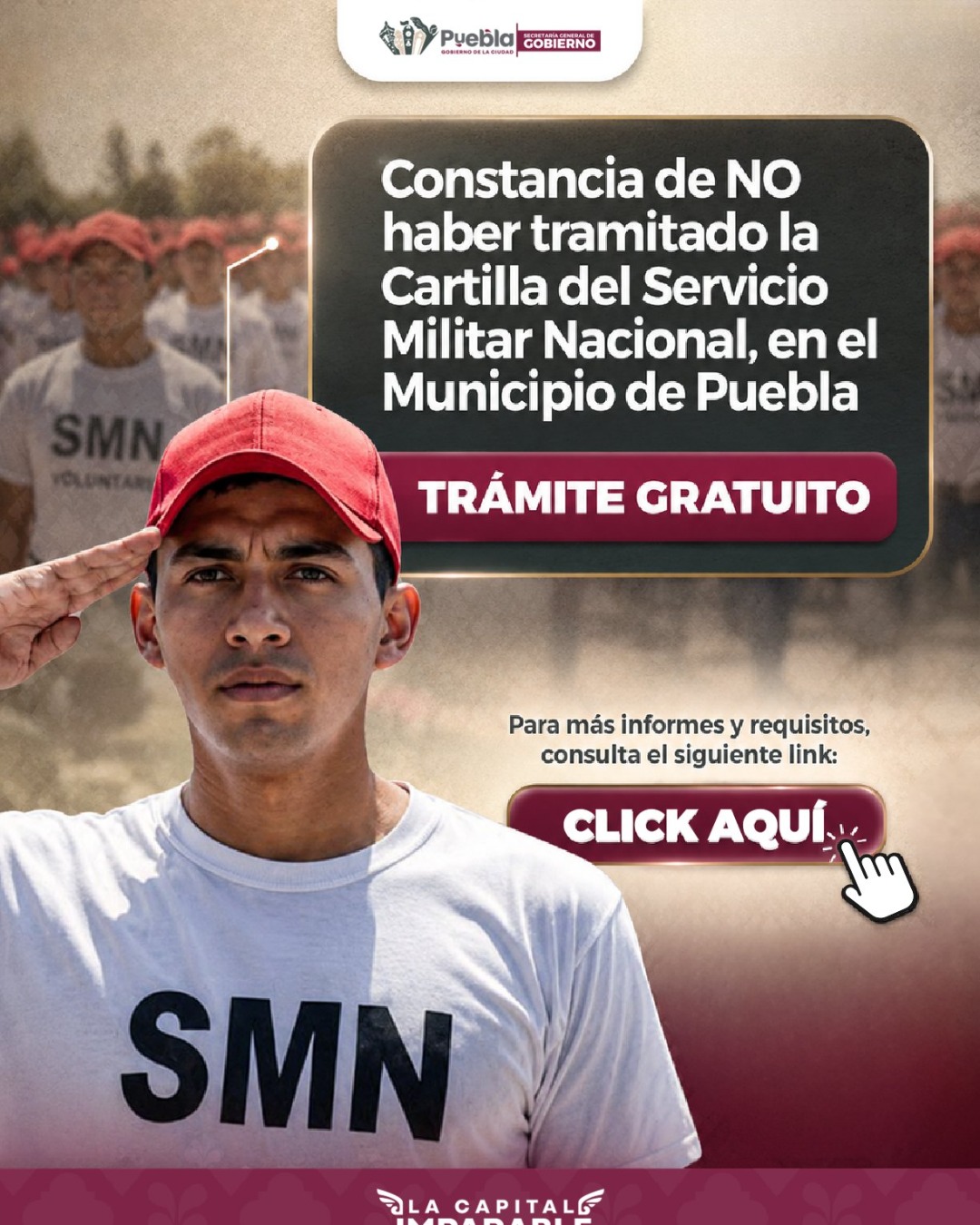 Constancia de NO haber tramitado la Cartilla del Servicio Militar Nacional