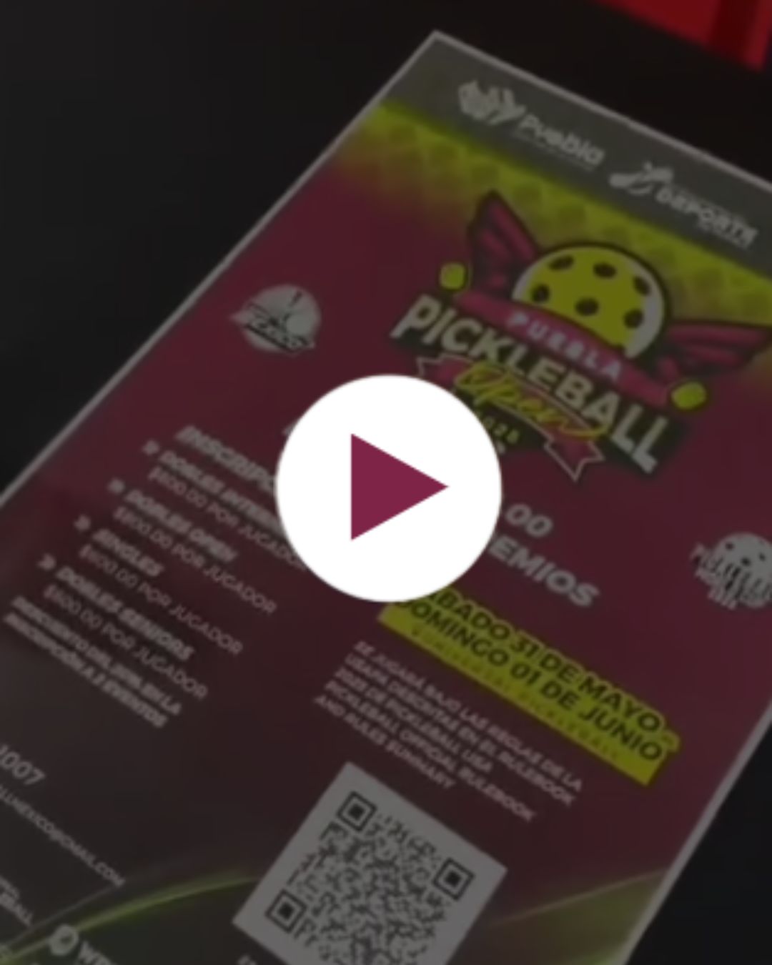 Presentación de la Convocatoria del Torneo “¨Puebla Pickleball Open 2025